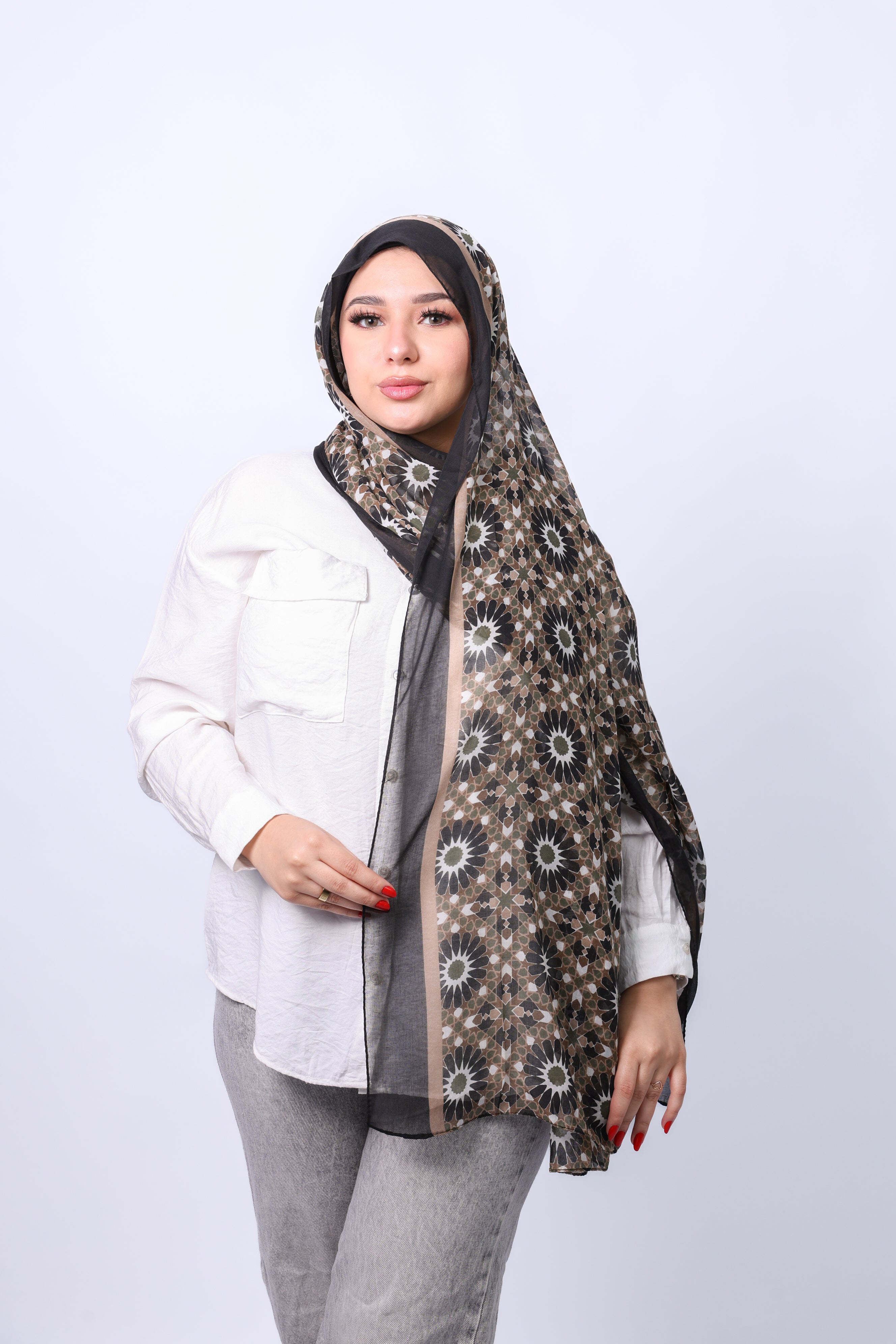 Sunflower Cotton Scarf
