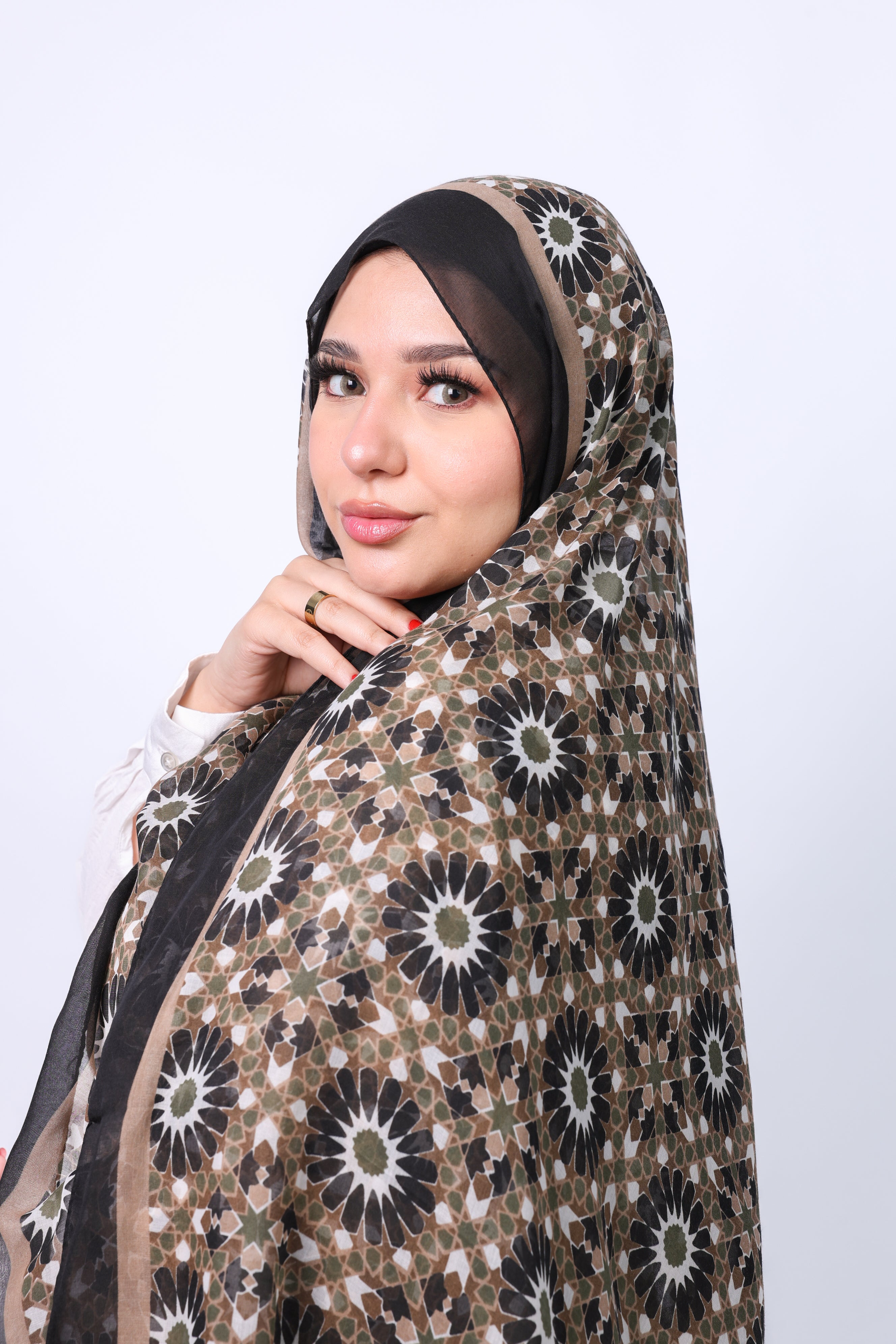Sunflower Cotton Scarf